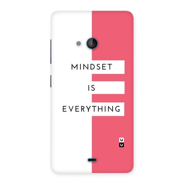 Mindset is Everything Back Case for Lumia 540