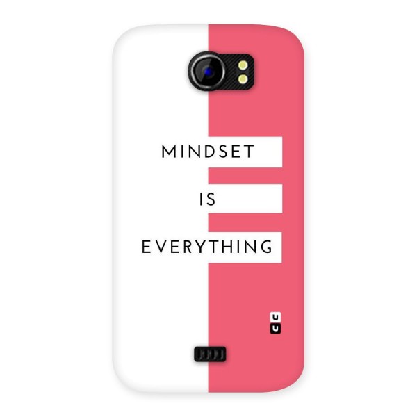 Mindset is Everything Back Case for Micromax Canvas 2 A110