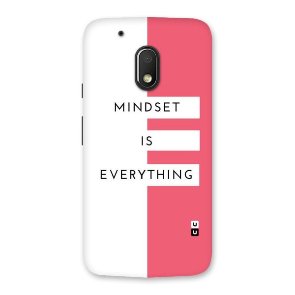 Mindset is Everything Back Case for Moto G4 Play