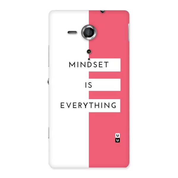 Mindset is Everything Back Case for Sony Xperia SP