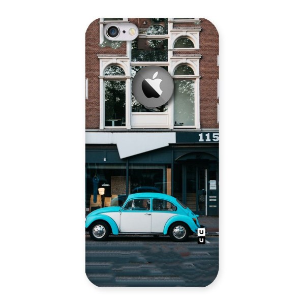 Mini Blue Car Back Case for iPhone 6 Logo Cut