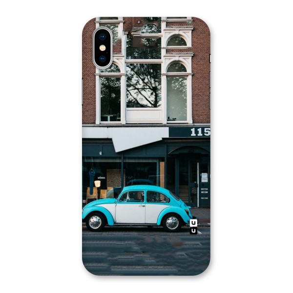 Mini Blue Car Back Case for iPhone X