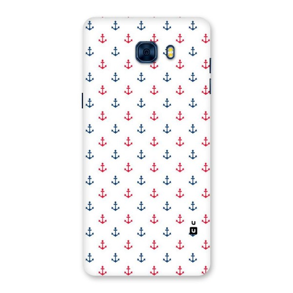 Minimal Anchor Pattern Back Case for Galaxy C7 Pro