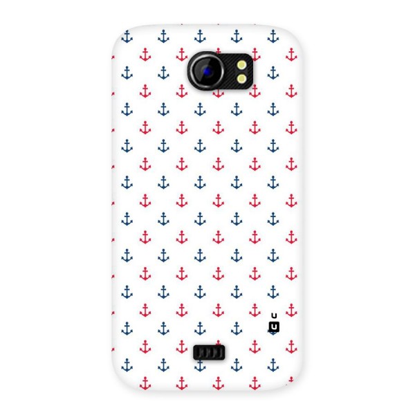 Minimal Anchor Pattern Back Case for Micromax Canvas 2 A110
