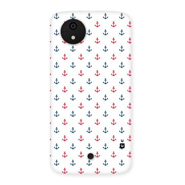Minimal Anchor Pattern Back Case for Micromax Canvas A1
