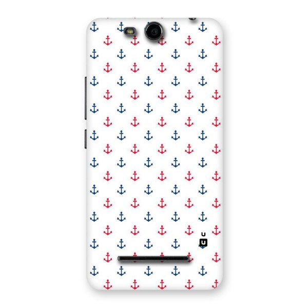 Minimal Anchor Pattern Back Case for Micromax Canvas Juice 3 Q392