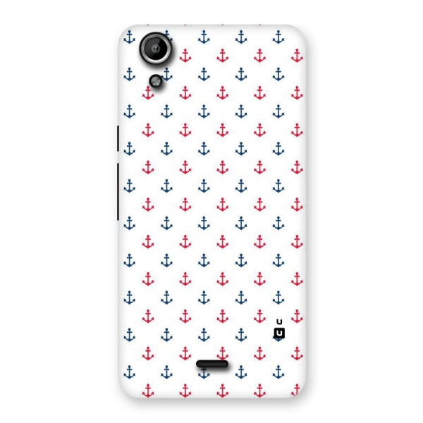 Minimal Anchor Pattern Back Case for Micromax Canvas Selfie Lens Q345