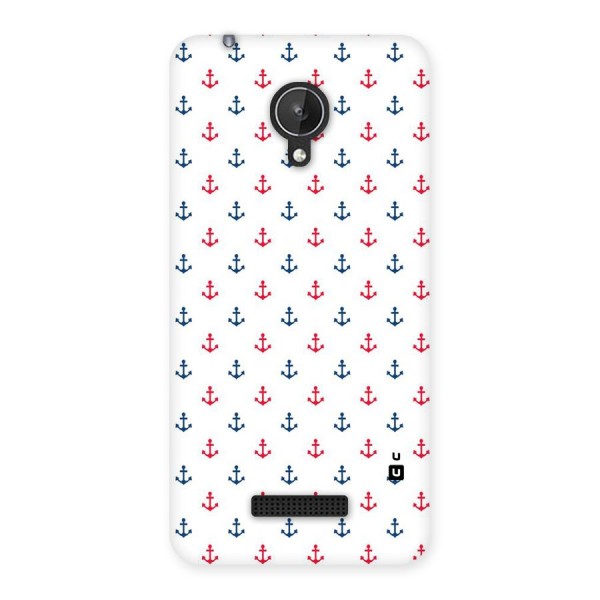 Minimal Anchor Pattern Back Case for Micromax Canvas Spark Q380