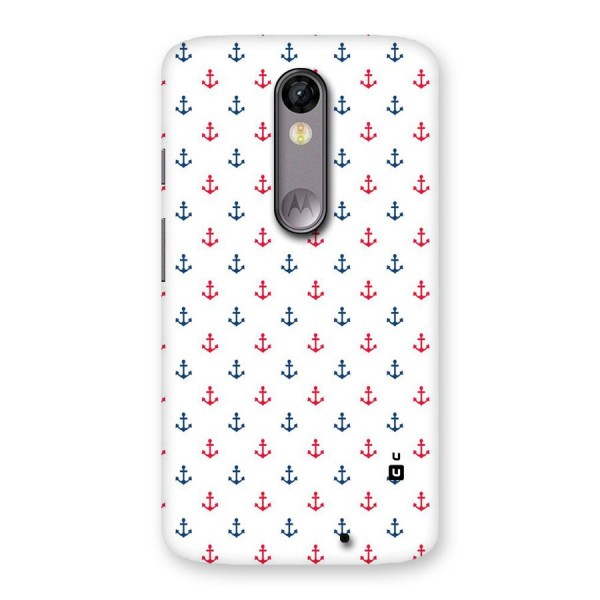 Minimal Anchor Pattern Back Case for Moto X Force