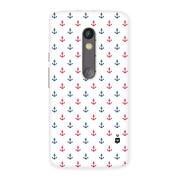Minimal Anchor Pattern Back Case for Moto X Play