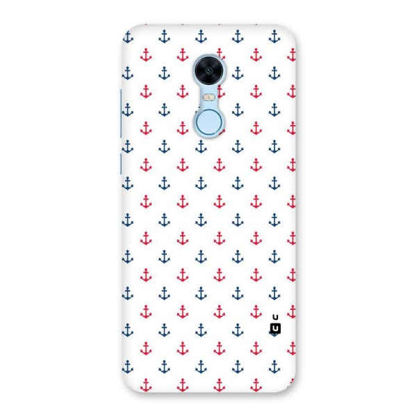 Minimal Anchor Pattern Back Case for Redmi Note 5