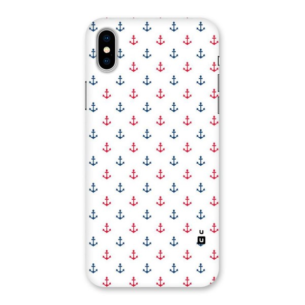 Minimal Anchor Pattern Back Case for iPhone X