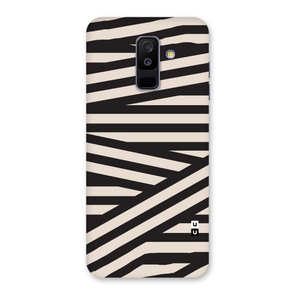 Monochrome Lines Back Case for Galaxy A6 Plus