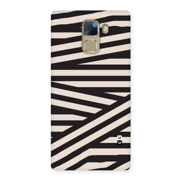 Monochrome Lines Back Case for Huawei Honor 7
