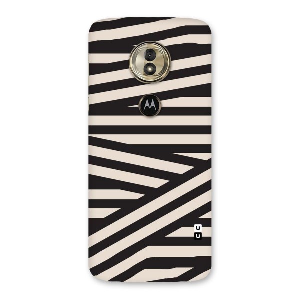 Monochrome Lines Back Case for Moto G6 Play