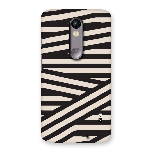 Monochrome Lines Back Case for Moto X Force