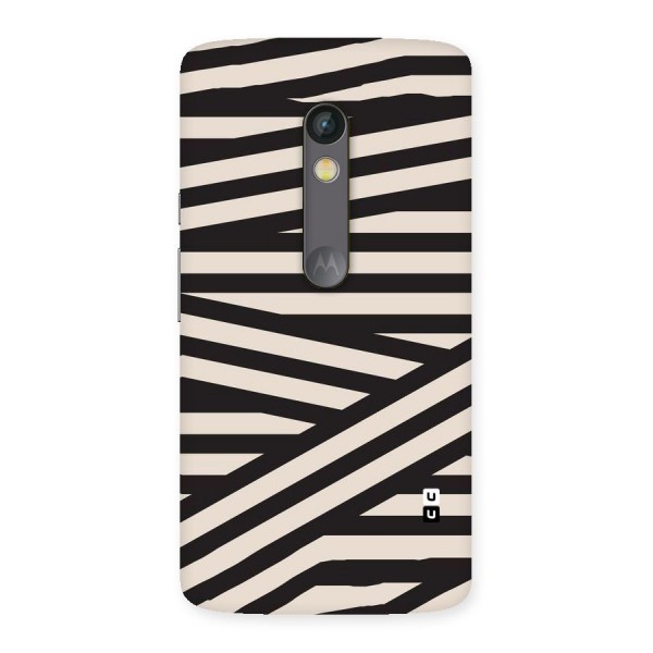 Monochrome Lines Back Case for Moto X Play