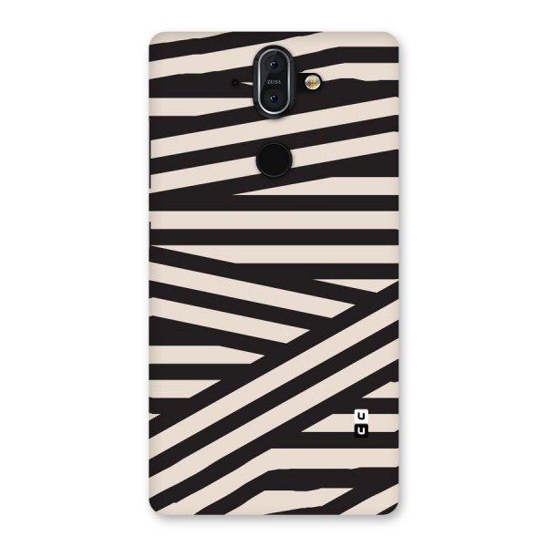 Monochrome Lines Back Case for Nokia 8 Sirocco