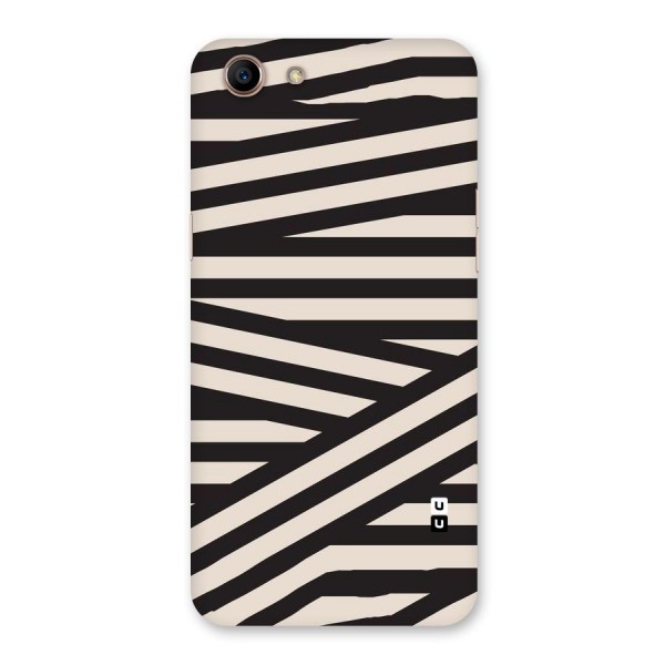 Monochrome Lines Back Case for Oppo A83 (2018)