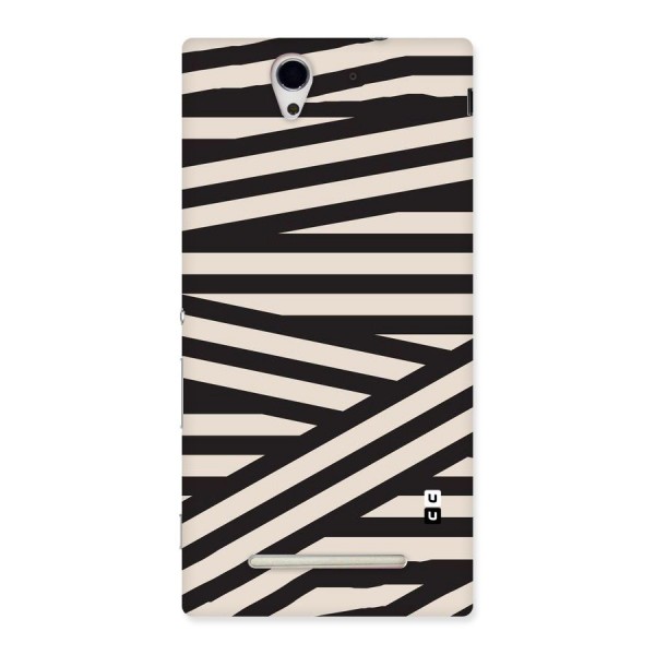 Monochrome Lines Back Case for Sony Xperia C3
