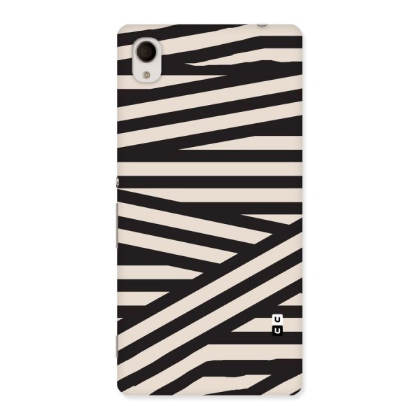 Monochrome Lines Back Case for Sony Xperia M4