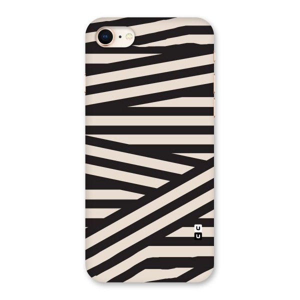 Monochrome Lines Back Case for iPhone 8