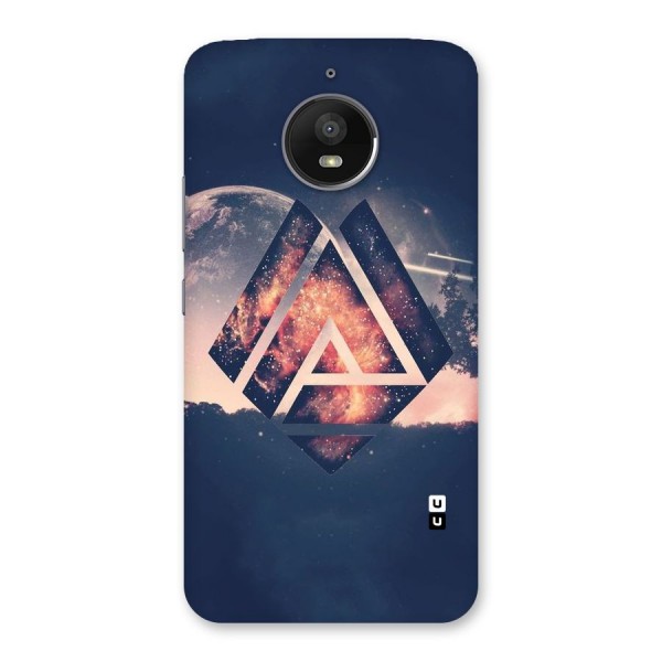 Moon Abstract Back Case for Moto E4 Plus