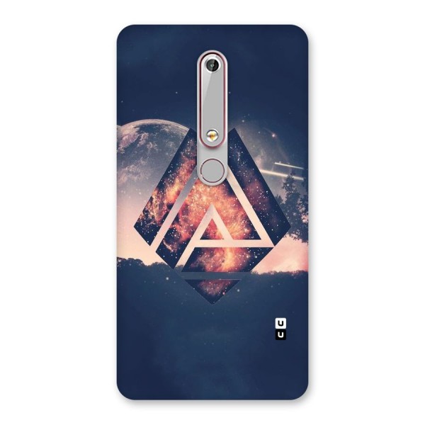 Moon Abstract Back Case for Nokia 6.1