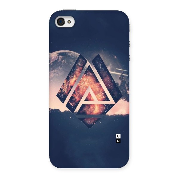 Moon Abstract Back Case for iPhone 4 4s