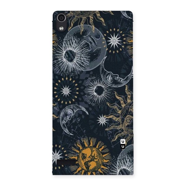 Moon And Sun Back Case for Ascend P6