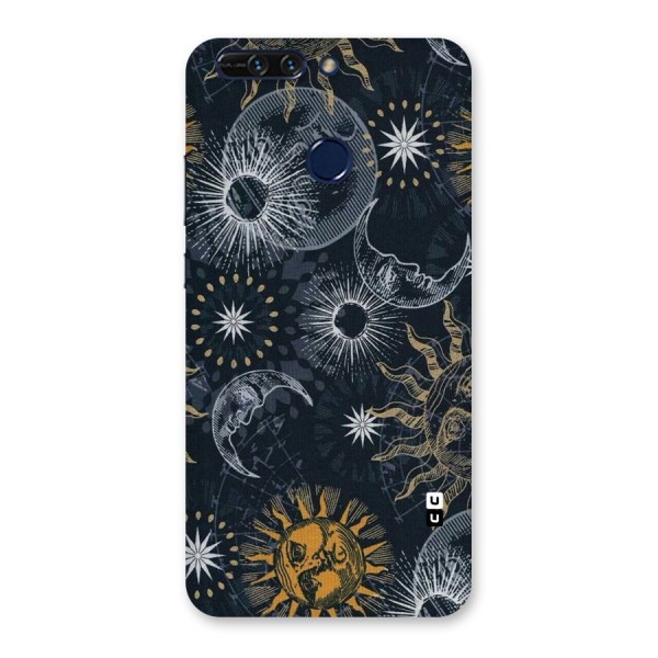 Moon And Sun Back Case for Honor 8 Pro