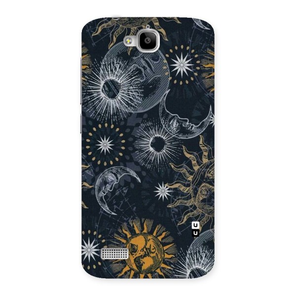 Moon And Sun Back Case for Honor Holly