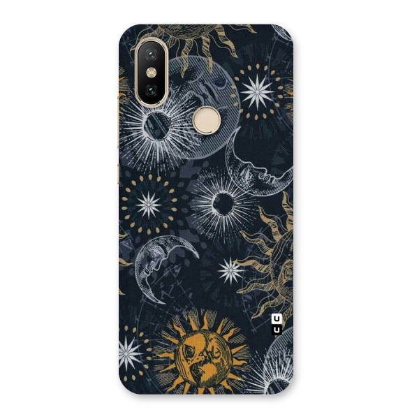 Moon And Sun Back Case for Mi A2