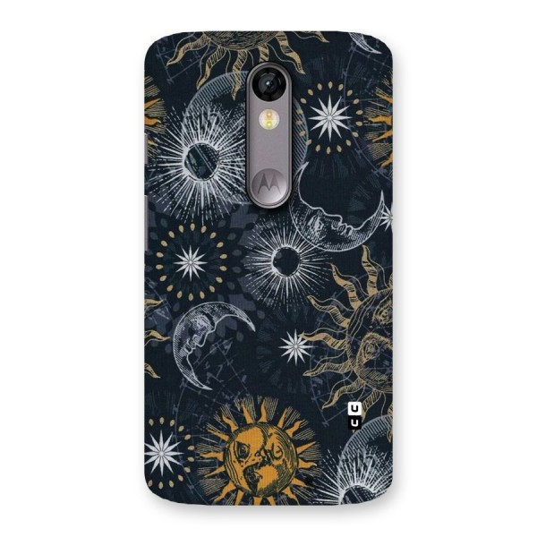 Moon And Sun Back Case for Moto X Force
