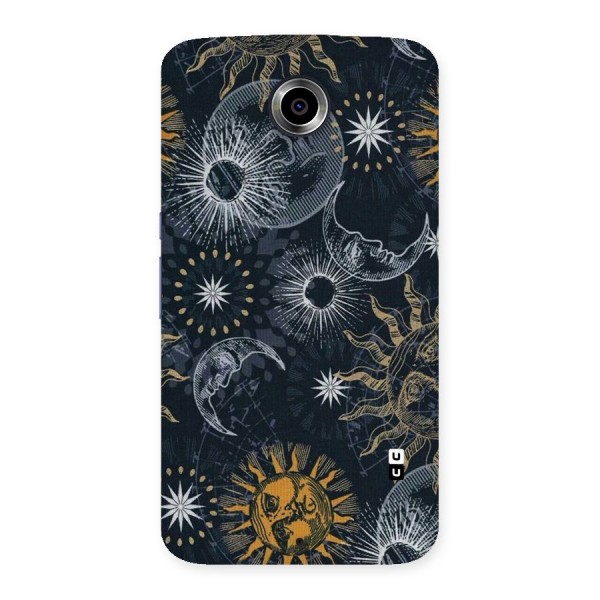 Moon And Sun Back Case for Nexsus 6