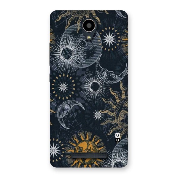 Moon And Sun Back Case for Redmi Note 2