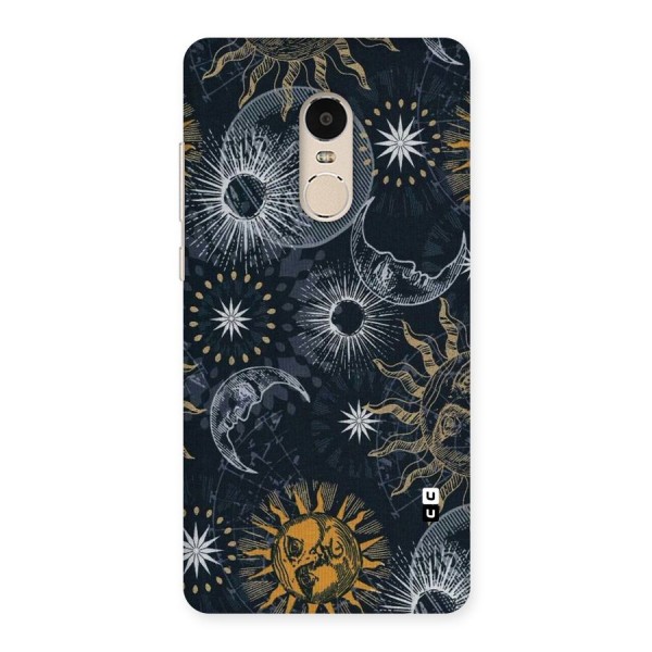 Moon And Sun Back Case for Xiaomi Redmi Note 4