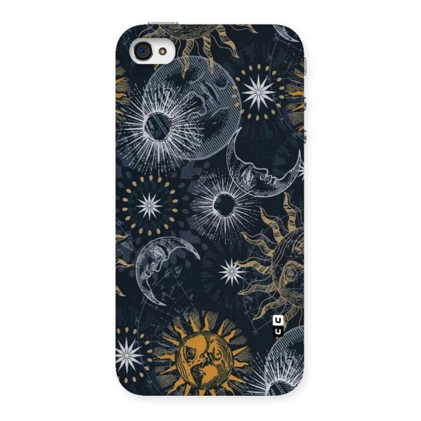 Moon And Sun Back Case for iPhone 4 4s