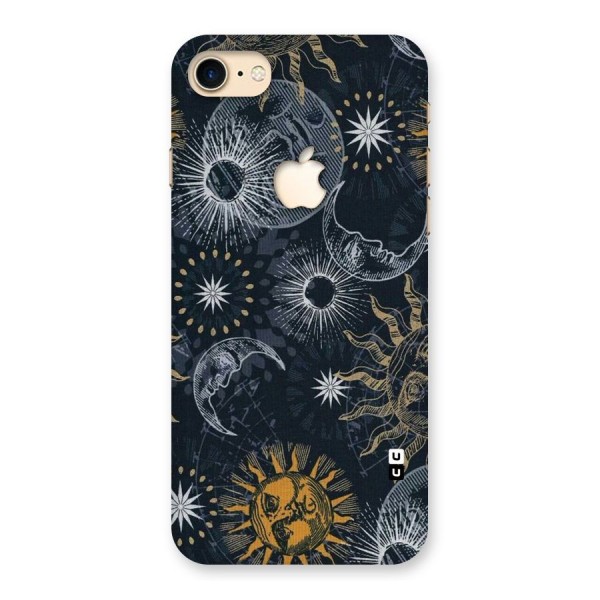 Moon And Sun Back Case for iPhone 7 Apple Cut