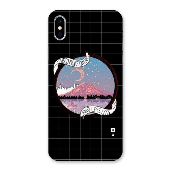 More Dreams Back Case for iPhone XS