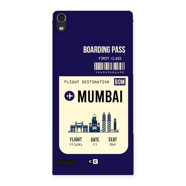 Mumbai Boarding Pass Back Case for Ascend P6