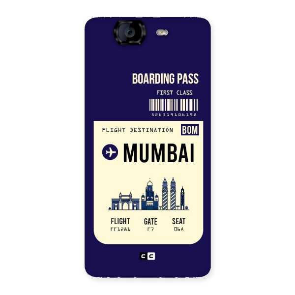 Mumbai Boarding Pass Back Case for Canvas Knight A350