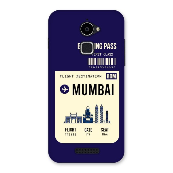Mumbai Boarding Pass Back Case for Coolpad Note 3 Lite