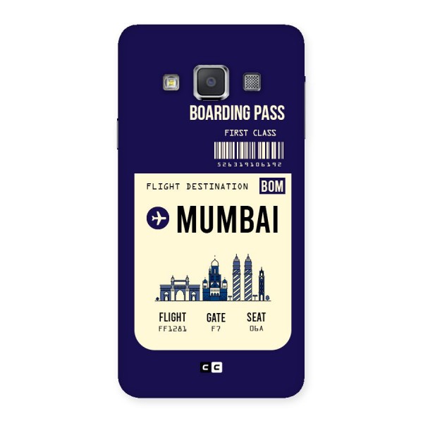 Mumbai Boarding Pass Back Case for Galaxy A3