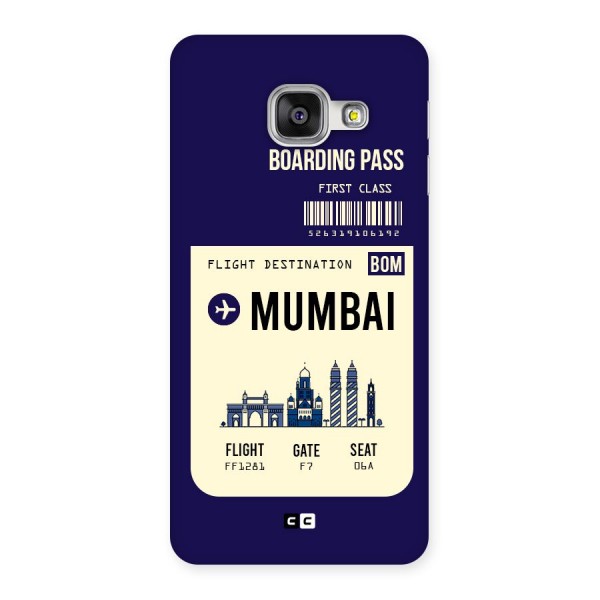 Mumbai Boarding Pass Back Case for Galaxy A3 2016