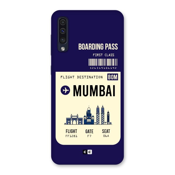 Mumbai Boarding Pass Back Case for Galaxy A50