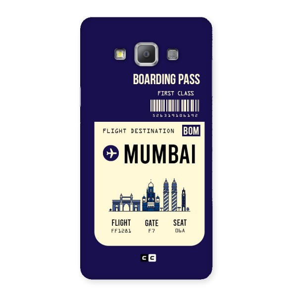 Mumbai Boarding Pass Back Case for Galaxy A7