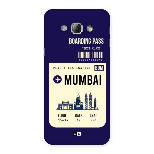 Mumbai Boarding Pass Back Case for Galaxy A8