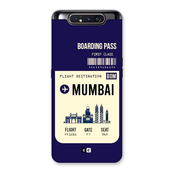 Mumbai Boarding Pass Back Case for Galaxy A80