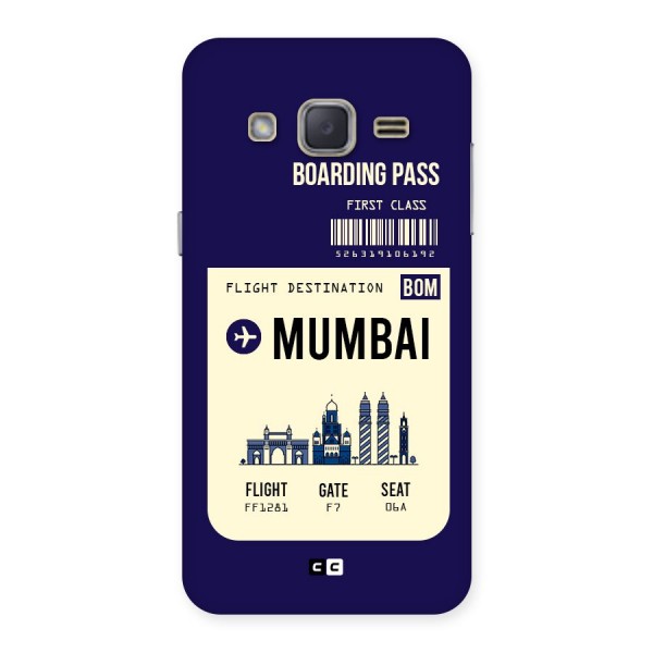 Mumbai Boarding Pass Back Case for Galaxy J2